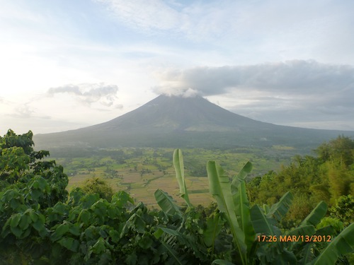 Mt Mayon from Lignon Hill