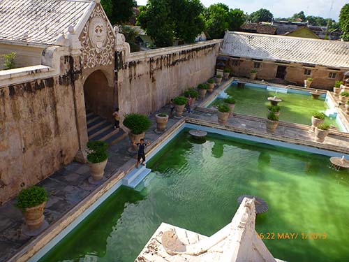 Taman Sari (or Water Castle) - sultan's harlem where he looks over the bathing pools to choose his concubine