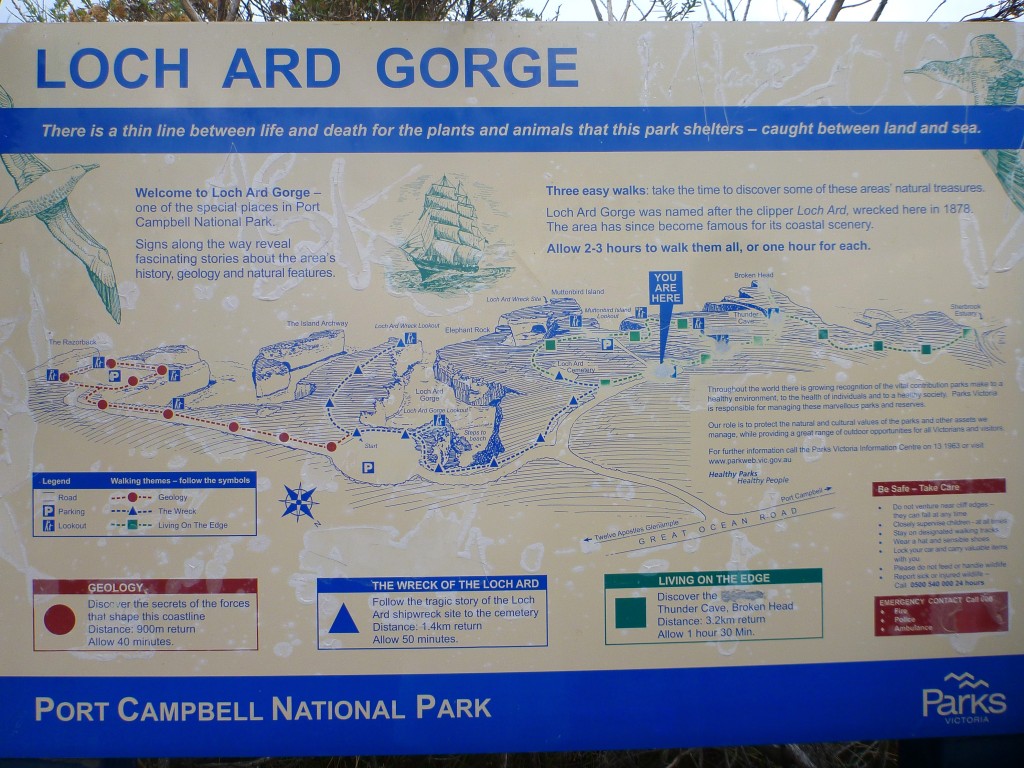 Walks around Loch Ard Gorge, Port Campbell National Park