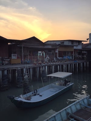 Sunset at Chew Jetty