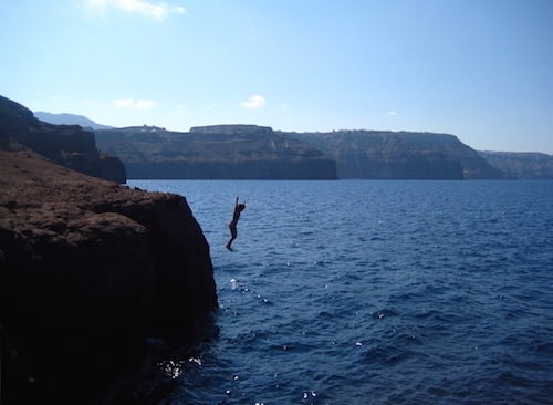 Santorini-Cliff Dive