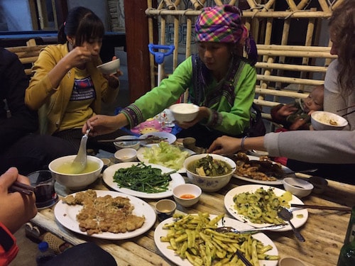 Sapa-homestay-dinner