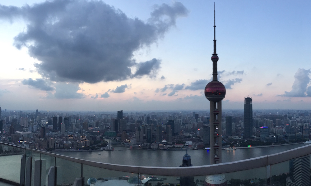 View of the bund from Flair Rooftop Bar