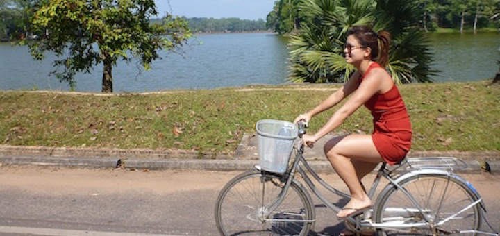 cycling at angkor wat